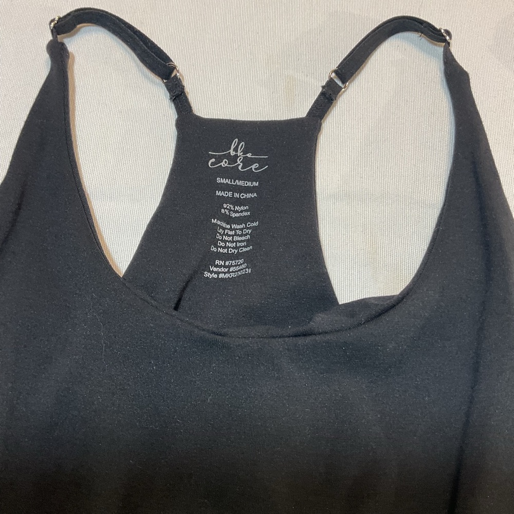 BKE Core (2x Bundle) Womens 1 Black & 1 White Spagetti Strap Tank, Size Small - Picture 6 of 9